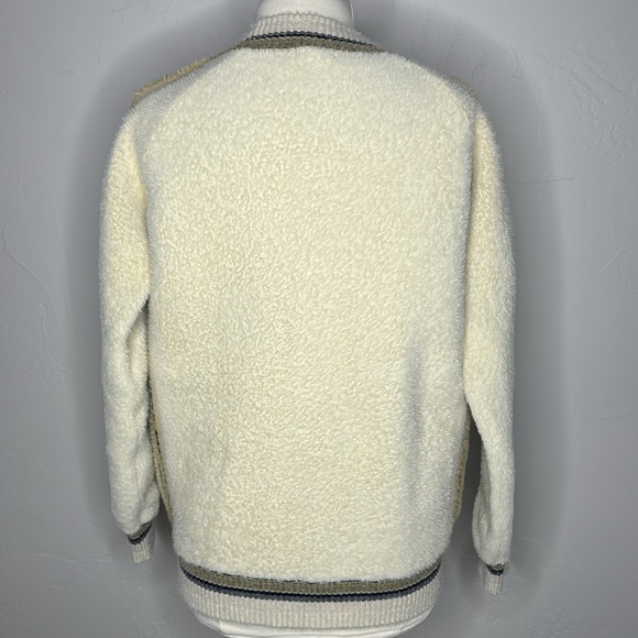 Mystree Cardigan with Stripes Soft and Warm Size Large - Picture 5 of 11